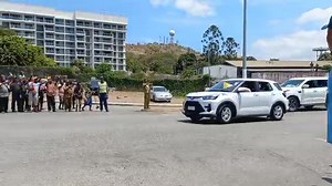 Pope's Historic visit to PNG ends Many Catholic Faithfuls braved the heat of the sun to farewell Holy Father Pope Francis. The fly over , 7mile roads leading to Apec Terminal was filled with faithfuls wanting to catch the final glism of the pope before He departs. Catholic school students were part of the crowd outside Apec Terminal. The Holy Father departs PNG for Timor-Leste. | NBC News PNG