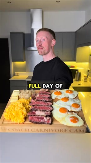 6.6K views · 63 reactions | Full Day of Eating 數燎 #carnivore #carnivorediet #steak #eggs #nutrition | Coachcarnivorecam | Facebook