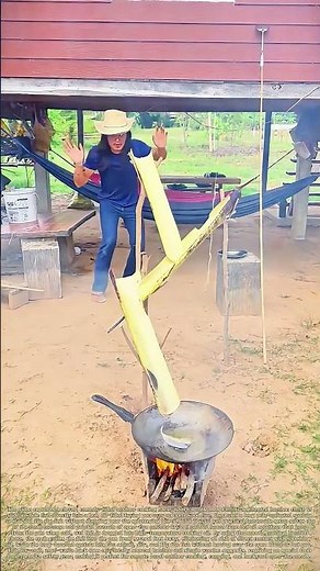 Outsmarting Splashing Oil: How a Bamboo Chute Fries Fish From a Burn-Free Distance