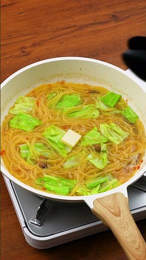 あさりと春キャベツのスープパスタ #はごろも #料理 #まいにちごはん #おいしい時間 #ままごとキッチン #アレンジレシピ