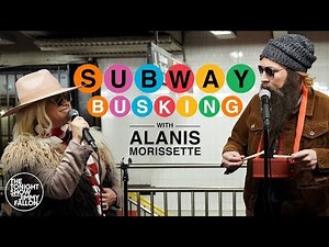 Watch Jimmy Fallon and Alanis Morissette Serenade NYC Subway Riders in Disguise