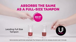 U by Kotex Click Compact Tampons, Regular Absorbency, Unscented, 128 Count (8 Packs of 16) (Packaging May Vary)