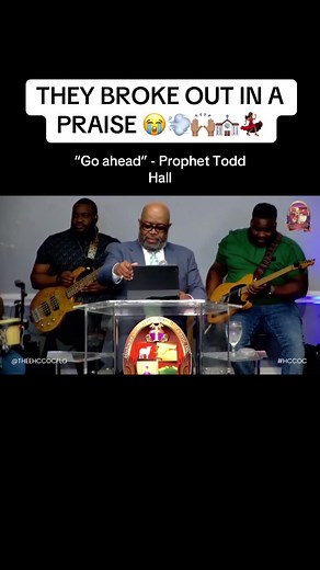 Prophet Todd Hall gave them a word and had to put a praise on it ‼️ #highwaychristianchurch #praisebreak #propheticword #church