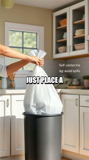 One-Touch Trash Bag Switch Hack for Kitchen Wins