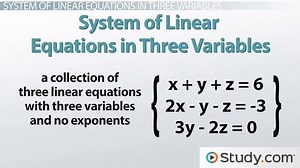 Solving Systems of Linear Equations in Three Variables Using Determinants