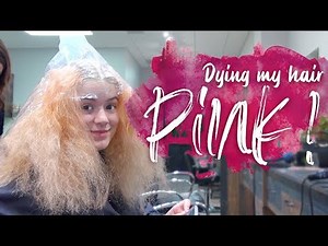 Dying My Hair PINK! NEW Haircut! Finally!!