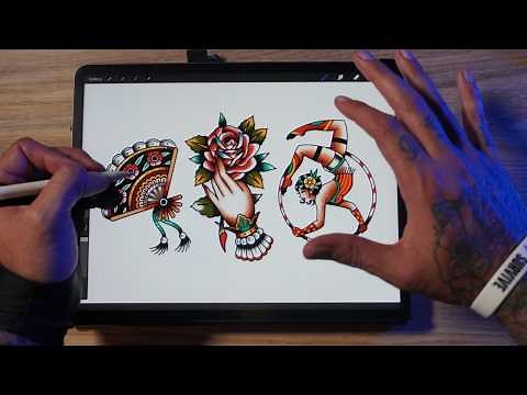 3 Ways to Shade and Color Traditional Tattoo Art | Step by Step Easy Tutorial