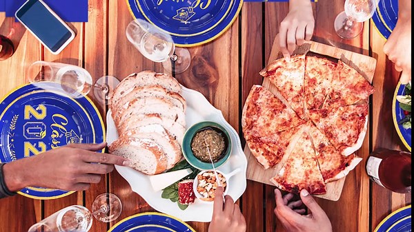 Graduation Party Supplies 2024, Graduation Plates and Napkins 2024, Blue & Gold Graduation Decorations Class of 2024 Disposable Tableware Set, Serve 50