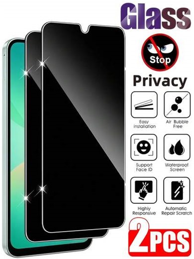 2pcs 9H Hardness Anti-Spy Tempered Glass Screen Protector, Shatterproof, Anti-Scratch, Anti-Peeping, Suitable For Samsung Galaxy S26 S25 S24 Ultra A17 A07 A06 A56 A26 A16 / 14T 15T 13T Poco/14C 13C Note 13 14 Pro 4G 5G And Other Android Phones, Smooth Anti-Oil Layer, Self-Adsorption, Easy Installation, Office/Metro Privacy Protection, Display Screen Protector | SHEIN