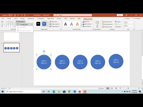 How to Change Shape in a Slide to another Shape in Power Point - Office 365