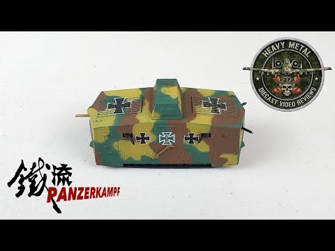 German Sturmpanzerwagen A7V ,WW1 Tank, October 1918, 1:72 Diecast Model, Panzerkampf