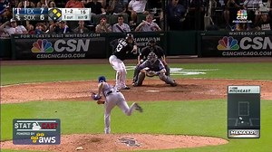 Statcast measures the sprint speed of Alen Hanson as he scores the winning run from first on Melky Cabrera's walk-off double. | Chicago White Sox