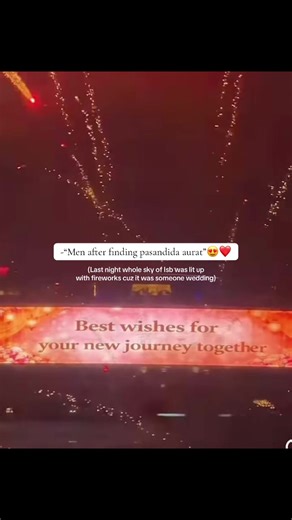 Spectacular Fireworks Light Up Islamabad Wedding