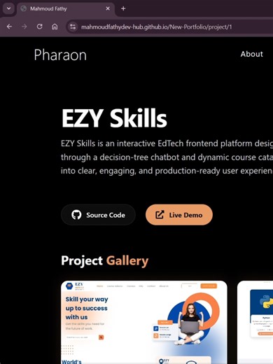 اخيرا خلاص MY Portfolio Is Ready اللي عايز يجرب الموقع في التعليقات #website #spline #typescript #programme #tiktok #capcut #3danimation #كاس_الامم_الافريقيه #منتخب_مصر