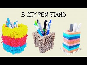 3 Diy Pen Pencil Stand Ideas/ Easy Desk Organizer
