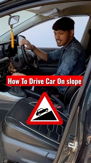 How To Drive car 🚗 On slope #shortsfeed #cardriving
