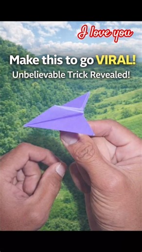 This Paper Plane Trick Goes VIRAL Every Time! ✈️🔥 #art