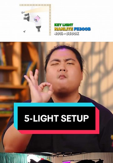 Quick tutorial for 5-point lighting setup 💡🤞 #imbastudio #setuplivestreamchuyennghiep #livestreamsetup #congdongsetuplivestreambaiban #lightingsetup #5lights #lighting #cinematiclighting #amaran #nanlite #godox #neewer #setuplivestream #setupanhsang #cinematicvideo #nxbkimdong #kimdong