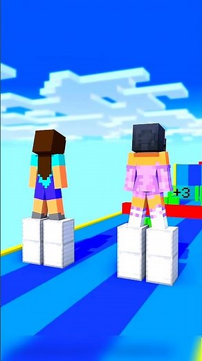 Cargo Skates Ladder Run: Aphmau vs Noob #minecraft #fyp