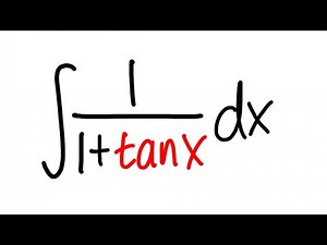 How to integrate 1/(1+tan(x))