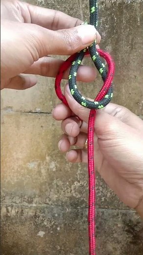 How to tie a square knot 💯