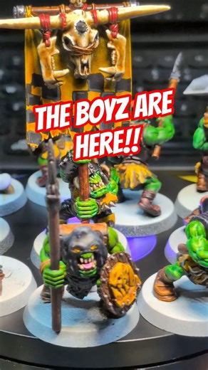 LITTLE GREEN MEN!! Here I count Ten, Only thing left is the Bases my Friends! #orcs #minipainting