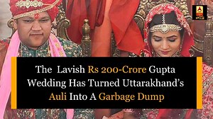 160K views · 153 reactions | Two-high-profile weddings of the Gupta family worth Rs 200 crore has turned Uttarakhand's pristine Auli into a garbage dump. When will we stop taking our environment for granted? | ABP Uncut | Facebook