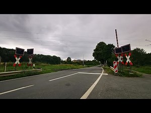 Wechselblinker Bahnübergang in Königslutter mit BÜ Störung, RB40, IC und Güterzügen