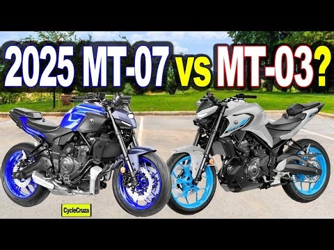 NEW 2025 Yamaha MT-07 vs MT-03 - Which is BEST For New Rider?