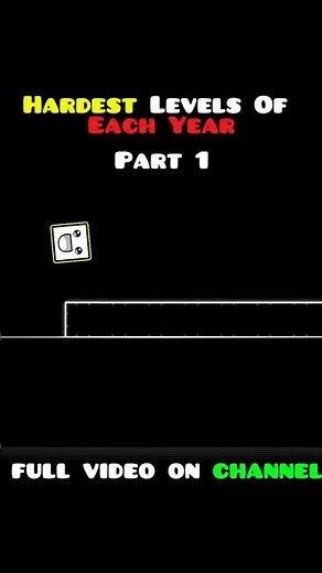 HARDEST Levels of Each Year Part 1 #gd #geometrydash
