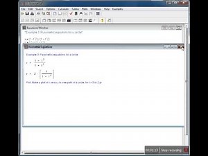 Parametric Equations for a Circle
