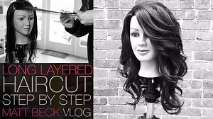 HOW TO CUT A LONG LAYERED HAIRCUT STEP BY STEP | MATT BECK VLOG 014 | Free Salon Education