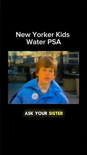 New Yorker Kids Water PSA 1980s #newyork #nyc #fyp #ad