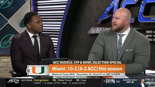 “I think this is going to be a matchup nightmare for Texas A&M.” Eric Mac Lain and Eddie Royal preview Miami's College Football Playoff matchup with Texas A&M 🍿 | ACC Network
