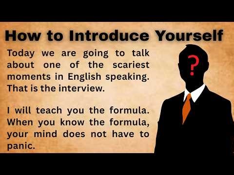 How to Introduce Yourself in English Confidently | Interview & Daily Life Practice