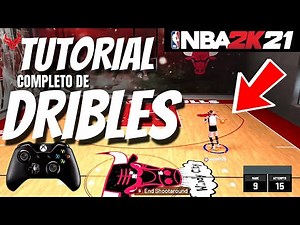 NBA 2K21 TUTORIAL DE DRIBLE COMPLETO + COMO FAZER O CURRY SLIDE E STEPBACK (MOVES LETAIS) PT-BR