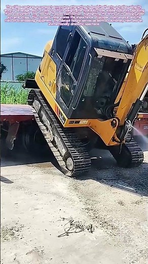 Tiny Excavator Fails Hard: Hydraulic Hose Bursts Mid-Climb!