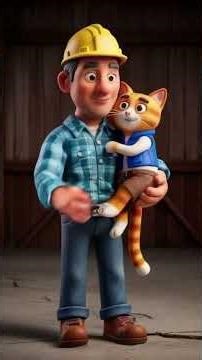 🐱 Kucing di Gudang Tua – Rahasia di Balik Tatapan Misteriusnya! #cartoon