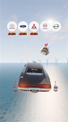 Seagull Flying day with Fast & Furious cars #fyp #shorts #beamngdrive #fastandfurious #g4merbro