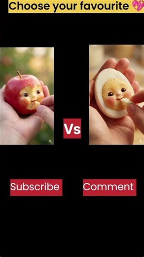 Apple 🆚 Egg | Choose Your Favourite 🤍