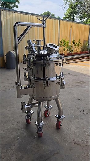 Nutsche filter (25L working capacity) with David arm & sight glass!