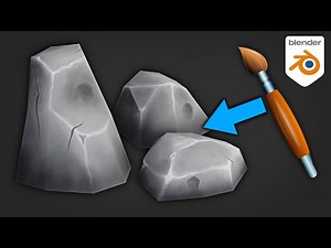 Create Hand Painted Low Poly Rocks in Blender (Tutorial)