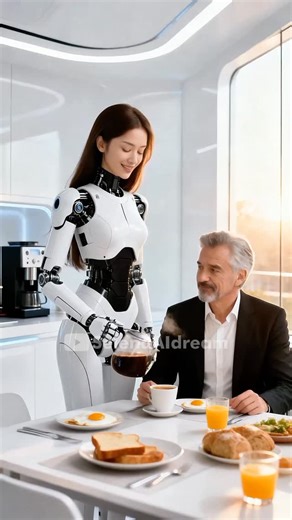 649 reactions · 55 shares | She is thoughtful as a wife, don't you think? #robot #robotgirl #humanoidrobot #robotandman #scifi #aiart | Selena AI Dream | Facebook