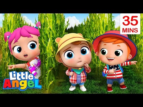 Left or Right | Maze Song | + More Little Angel Kids Songs & Nursery Rhymes