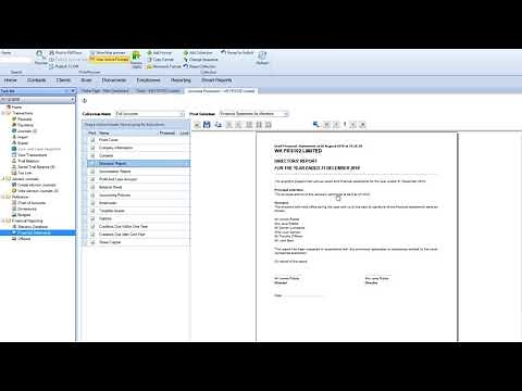 CCH Accounts Production - Review and amend accounts on screen