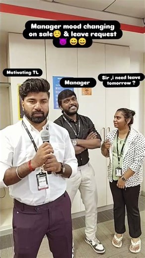 manager mood changing on sale & leave request 🤣. #office #trending #shorts