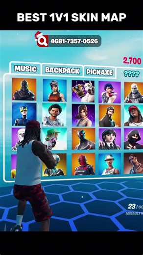 THE BEST MAP with SKINS in Fortnite #foryou #fortnite #1v1