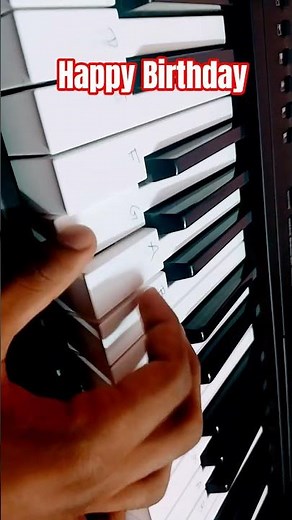 Most Easiest Tutorial for Happy Birthday 🎂#piano #happybirthday