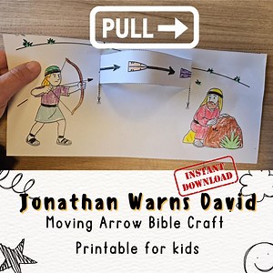 Jonathan Warns David – Printable Bible Craft, Samuel Shaul Bible Story, Church Activity Kids, Sunday School, David and Jonathan Friendship - Etsy