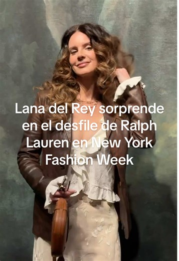 Lana del Rey sorprende en el desfile de Ralph Lauren